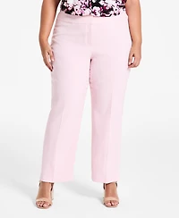 Kasper Plus Size Straight-Leg Pants