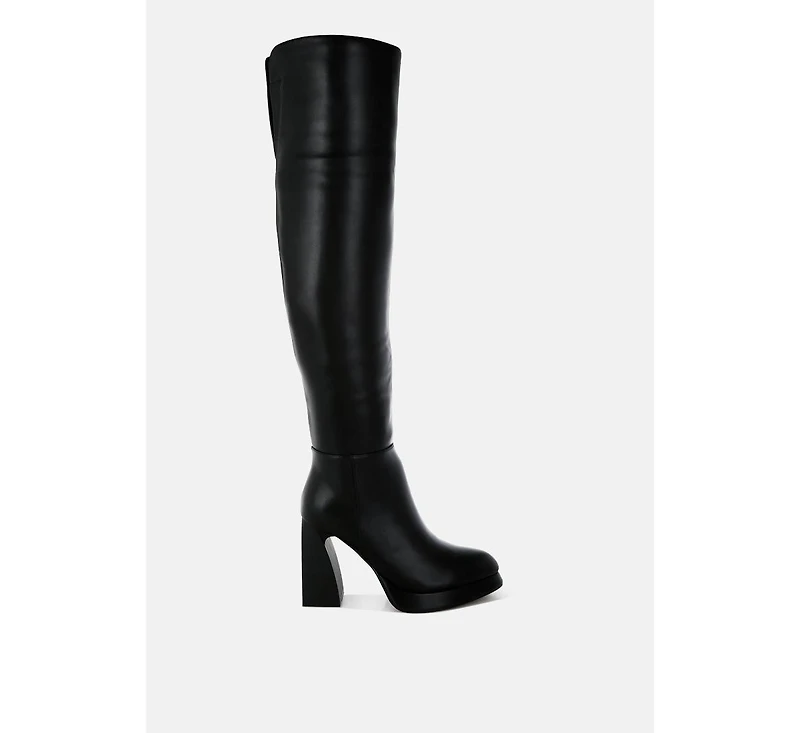 Nenana Faux Leather Knee-High Boots