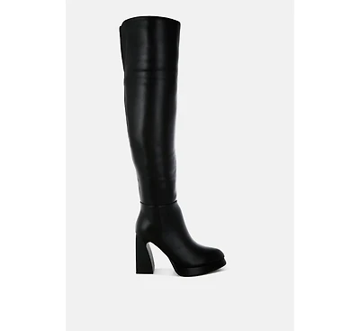 Nenana Faux Leather Knee-High Boots