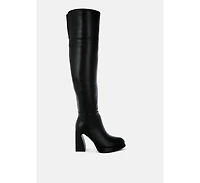 Nenana Faux Leather Knee-High Boots