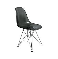 LeisureMod Cresco Molded Eiffel Side Chair