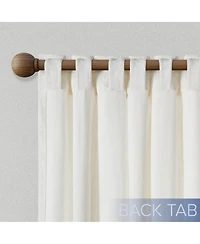 Texture Velvet Back Tab Room Darkening Curtain Panel