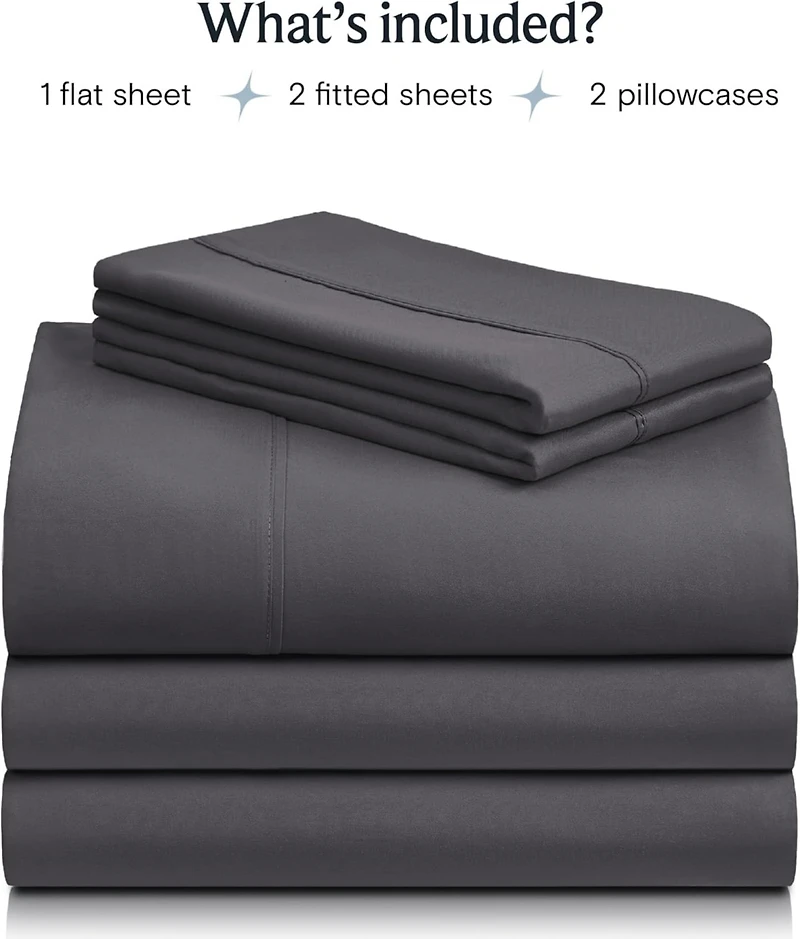 5PC Silky Soft Cooling Deep Pocket Performance Sheet Set