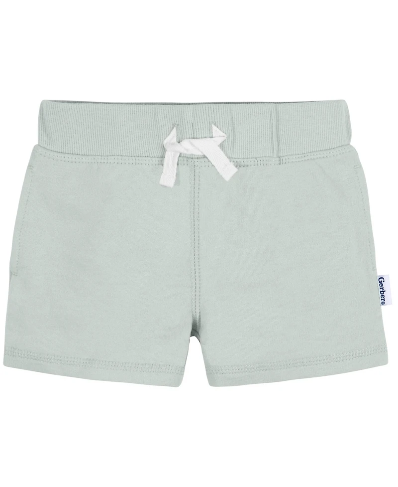 Gerber Toddler Boys Knit Shorts, 3-Pack