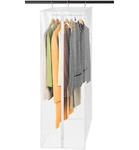 Florida Brands Garment Bag - Hanging Closet Organizer 60" - Zippered Cover with Rod