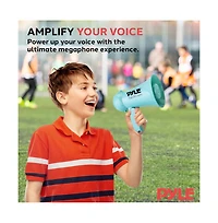 Pyle Megaphone with Built-in Microphone, 15 Watt Power, Portable, Outdoor Use