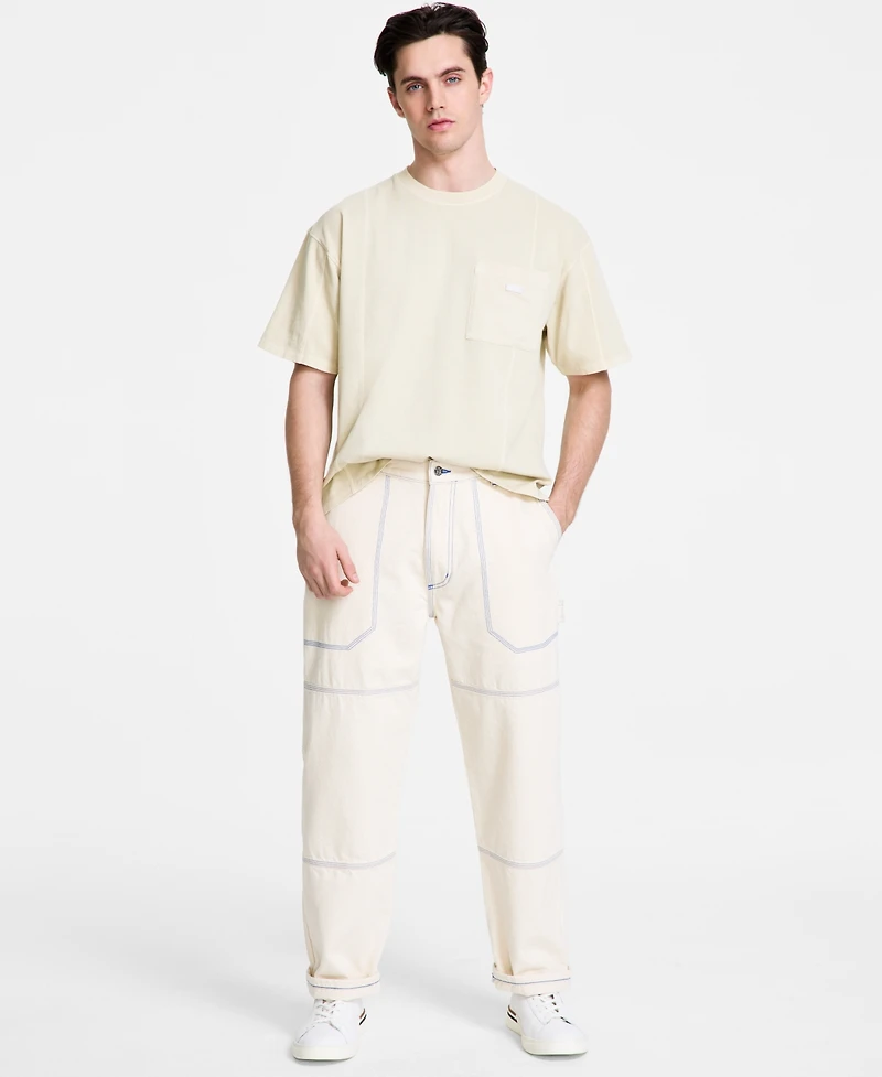 Hugo by Boss Men's Naimos Relaxed Fit Short Sleeve Pocket T-Shirt