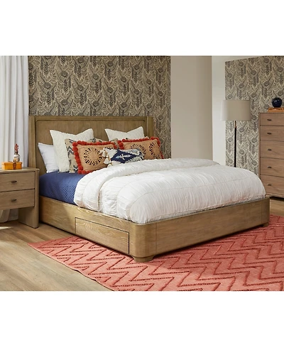 Nordic 3 Pc. King Panel Storage Set (Bed, Chest & Nightstand)
