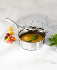 Livwell DiamondClad 1.5-Qt. Hybrid Nonstick Stainless Steel Saucepan and Lid