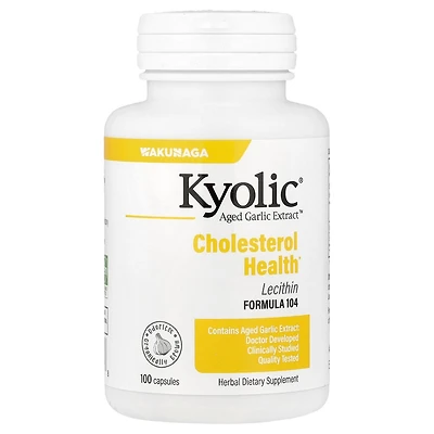 Kyolic Aged Garlic Extract Cholesterol Health with Lecithin Formula 104