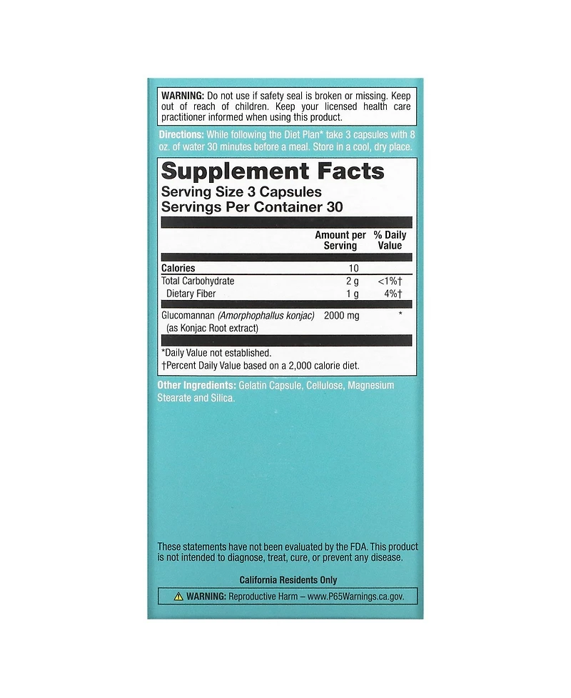 Natural Balance Glucomannan, Max Strength | 90ct