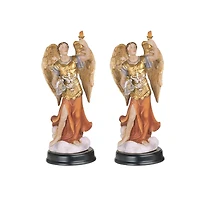 Fc Design "2-pc Set" 5"H Archangel Uriel Statue Angel of Wisdom Holy Figurine Statue Ornament Home Room Office Decor and Perfect Ideas for Housewarmin