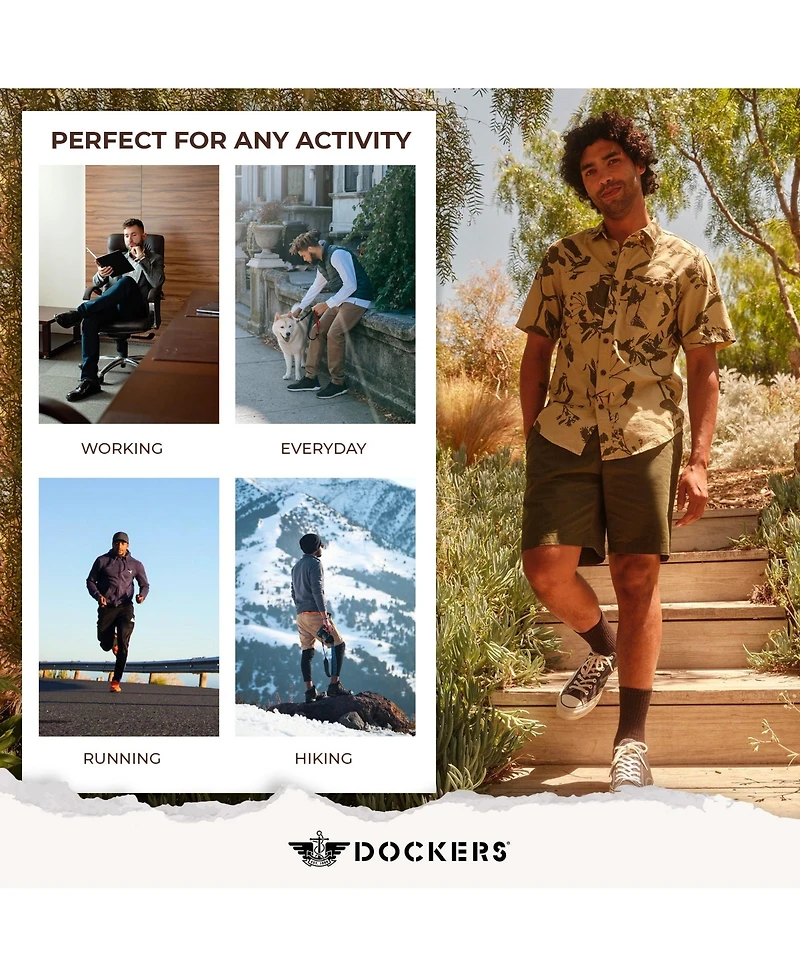Dockers Men's Performance Socks - 6 Pairs Athletic and Dress Crew Socks