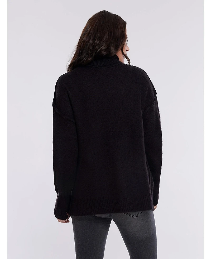Motherhood Maternity Turtleneck Long Sleeve Knit Sweater 