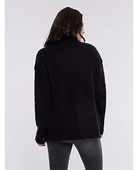 Motherhood Maternity Turtleneck Long Sleeve Knit Sweater 