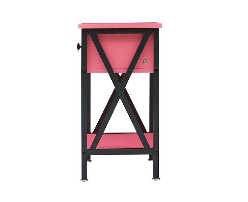 Slickblue Set of 2 - 1-Drawer Nightstand Bedside Table