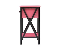 Slickblue Set of 2 - 1-Drawer Nightstand Bedside Table