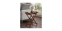 Portable Folding Snack Table – Lightweight Tv Tray for Bed, Sofa, or Living Room Use