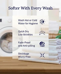 Standard 100% Cotton 500 Thread Count Pillowcases, Queen and Size, Soft Silky, Cool Smooth by California Design Den