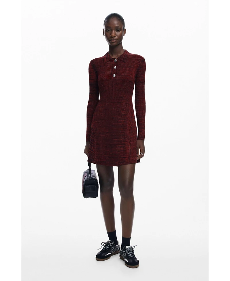 Desigual Women's Polo neck short dress