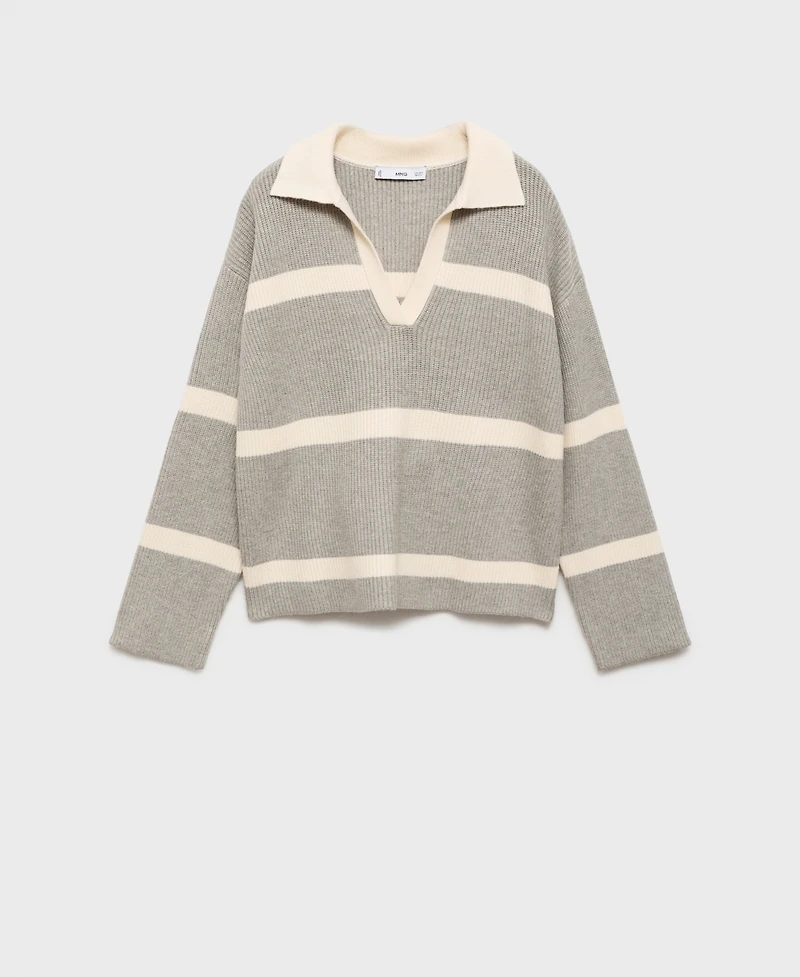 Mango Women's Polo Neck Knitted Sweater