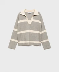 Mango Women's Polo Neck Knitted Sweater