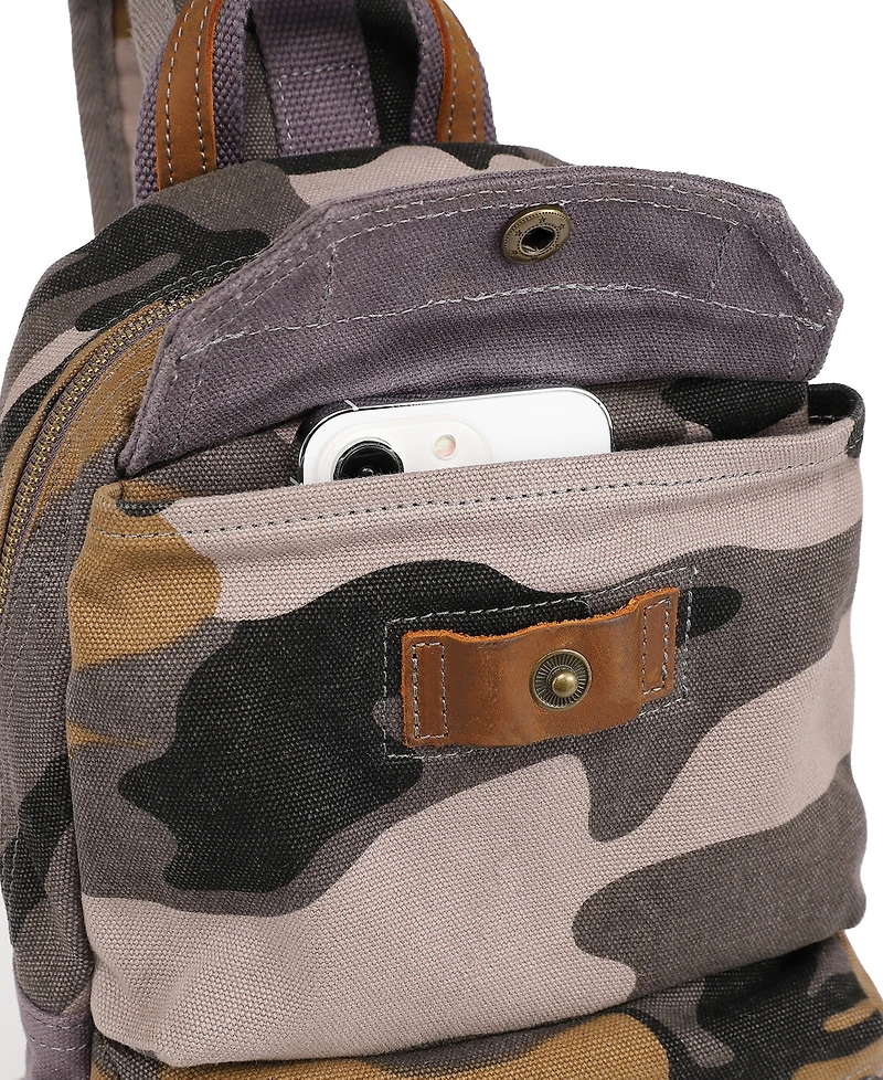 Tsd Brand Mountain Leaf Top Handle Sling Bag