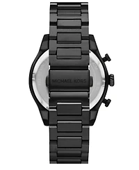 Michael Kors Men's Panorama Chronograph Black Ip Stainless Steel Watch, 44mm