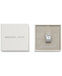 Michael Kors Women's Darrington Two-Hand Silver-Tone Stainless Steel Ring Watch, 13mm