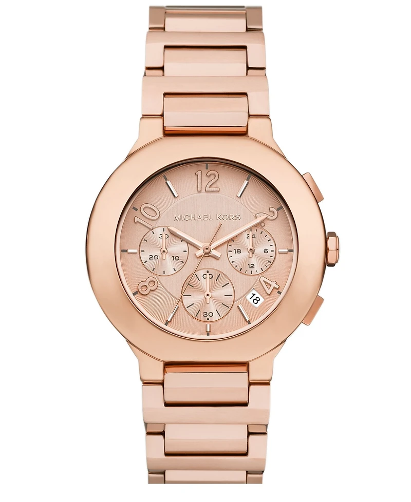 Michael Kors Women's Gramercy Chronograph Rose Gold-Tone Stainless Steel Watch, 40mm