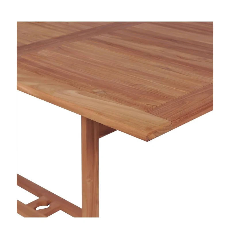 vidaXL Patio Table 70.9"x35.4"x29.5" Solid Teak Wood
