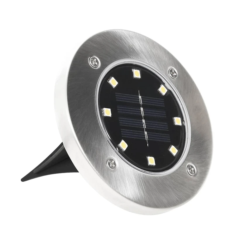 vidaXL Solar Ground Lights 8 pcs Led Lights White