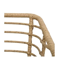vidaXL 3 Piece Bistro Set Poly Rattan Oak