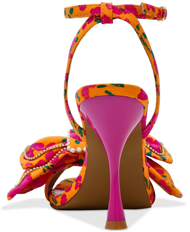 Betsey Johnson Women's Denly Bow Two-Piece Stiletto Dress Sandals