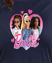 Hybrid Apparel Plus Trendy Barbie Heart Graphic Crew Neck T-Shirt