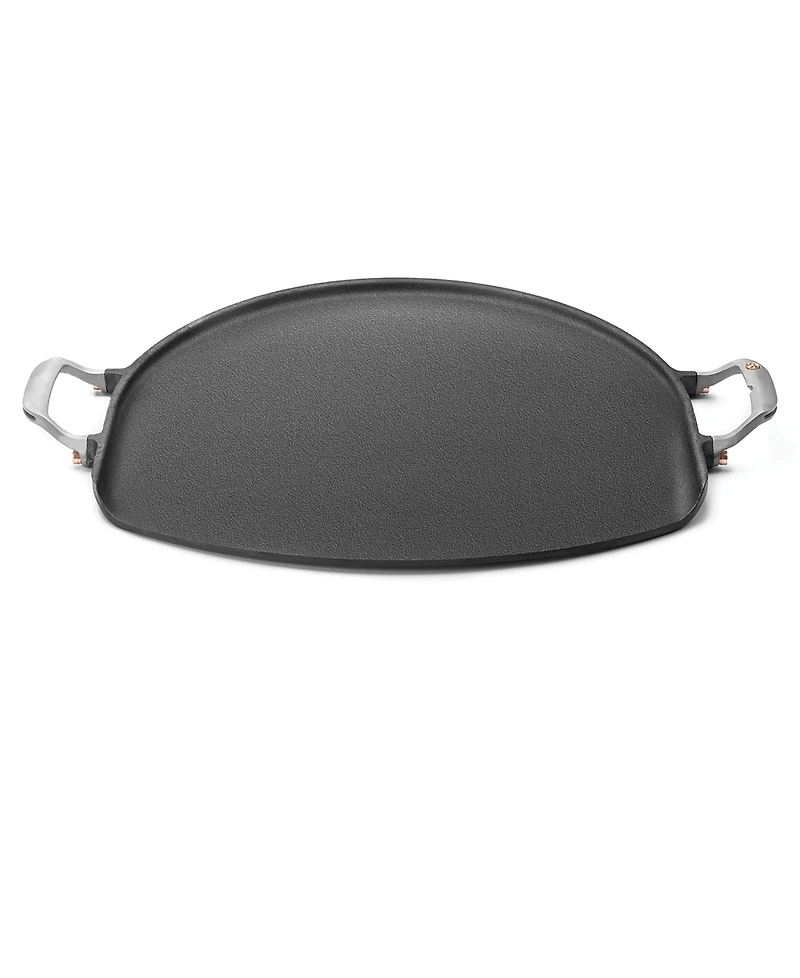 Outset Cast Iron 14" Grill Skillet with Forged Handles