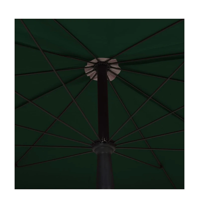 Garden Parasol with Pole 78.7"x51.2" Green