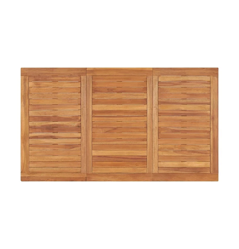 vidaXL Patio Dining Table 55.1"x31.5"x30.3" Solid Teak Wood