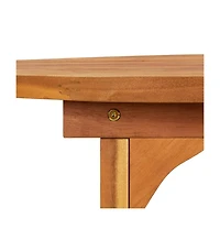 vidaXL Patio Dining Table 70.9"x35.4"x29.5" Solid Acacia Wood