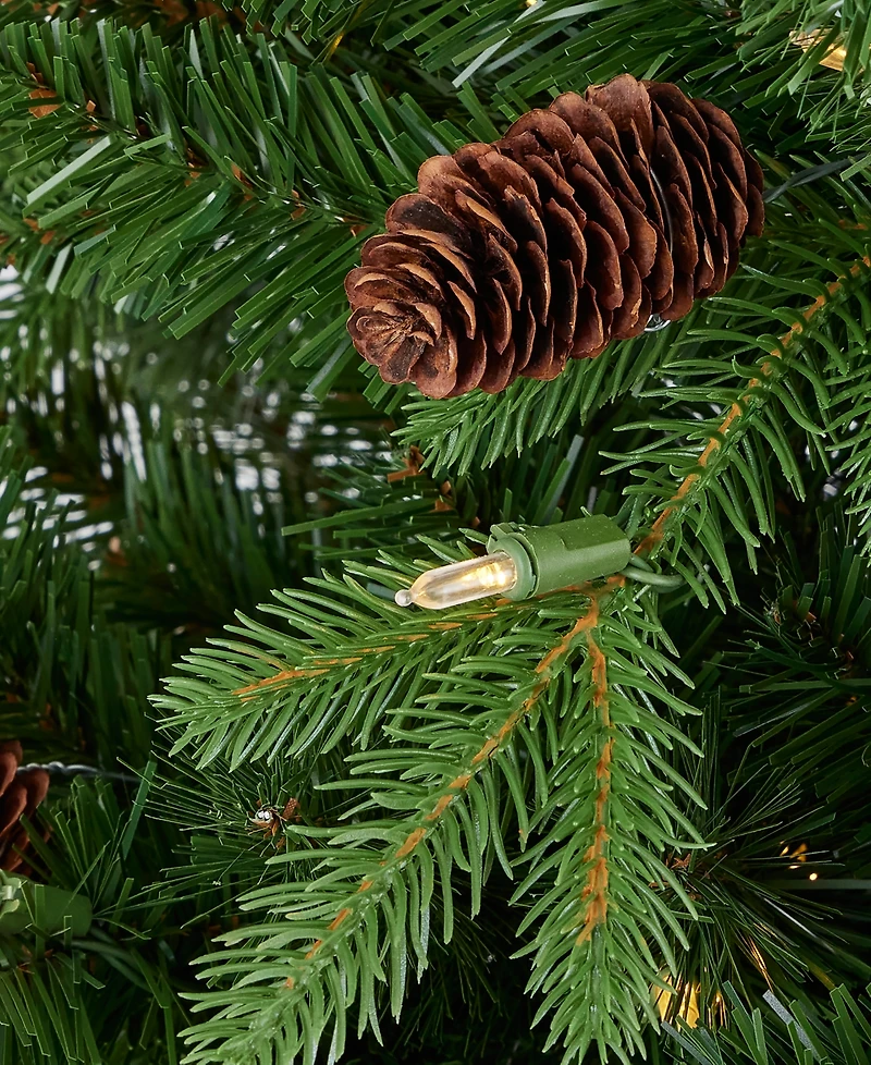 Seasonal 7.5ft Canyon Ranch Fir Tree, 380 Warm Led Lights