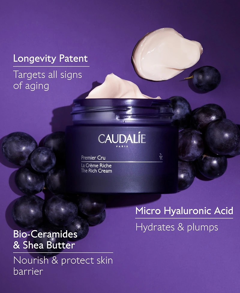 Caudalie Premier Cru The Rich Cream Moisturizer With Ceramides, 1.6 oz.