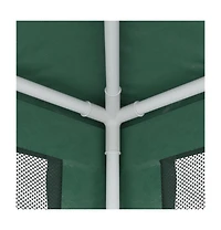 Party Tent with 4 Mesh Sidewalls Green 9.8'x13.1' Hdpe