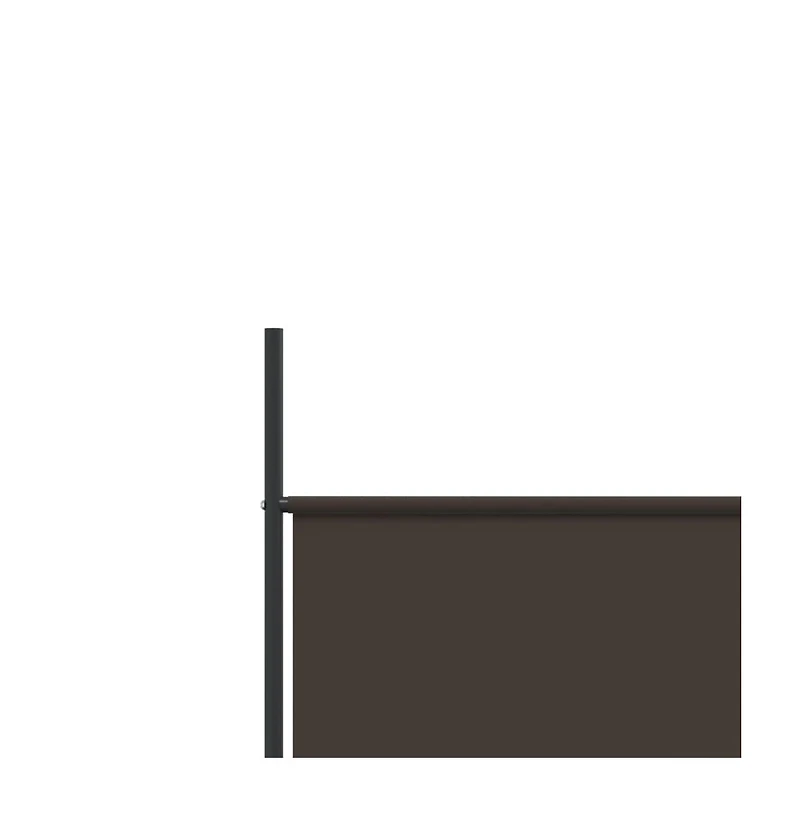 vidaXL 5-Panel Room Divider Brown 98.4"x78.7" Fabric