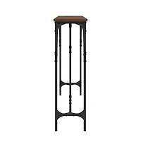 Console Table Brown Oak 70.9"x9.1"x29.5" Engineered Wood