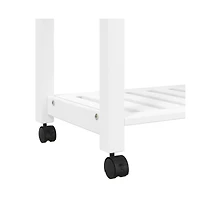 vidaXL Kitchen Trolley Monza 33.1"x15.7"x35.4" Solid Wood Pine