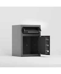 Digital Depository Safe Made of Carbon Steel Electronic Code Lock Depository Safe with Deposit Slot Depository Box for Home Hotel Restaurant and Offic