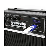 Pyle 300W Bluetooth Portable Pa Speaker System with Mic, Fm Radio, Rechargeable Battery
