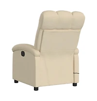 vidaXL Massage Recliner Chair Black Fabric