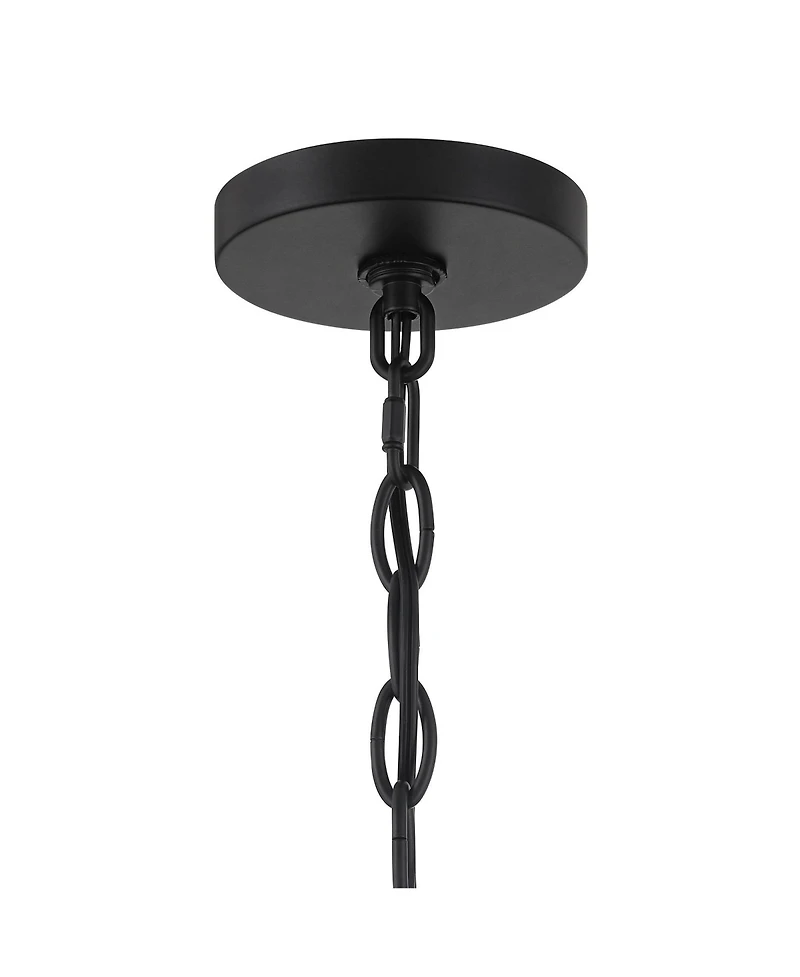 Possini Euro Design Carrine 15 3/4" Modern Pendant Chandelier Ceiling Light Fixture Dining Room Over Table 5-Light Led Black Gold Finish