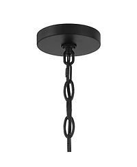 Possini Euro Design Carrine 15 3/4" Modern Pendant Chandelier Ceiling Light Fixture Dining Room Over Table 5-Light Led Black Gold Finish